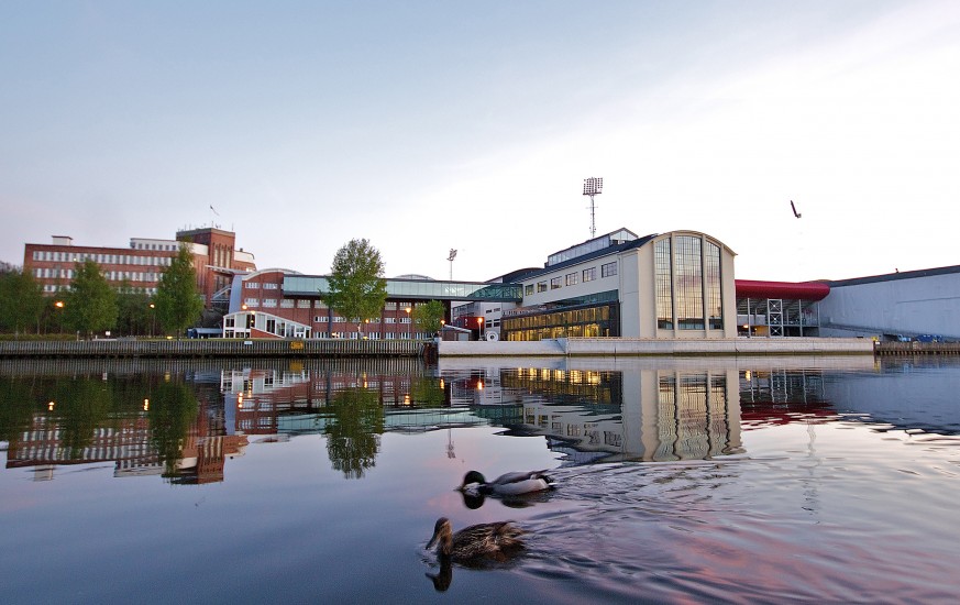 Høgskolen i Østfold, Fredrikstad. Fotograf: Bård Halvorsen