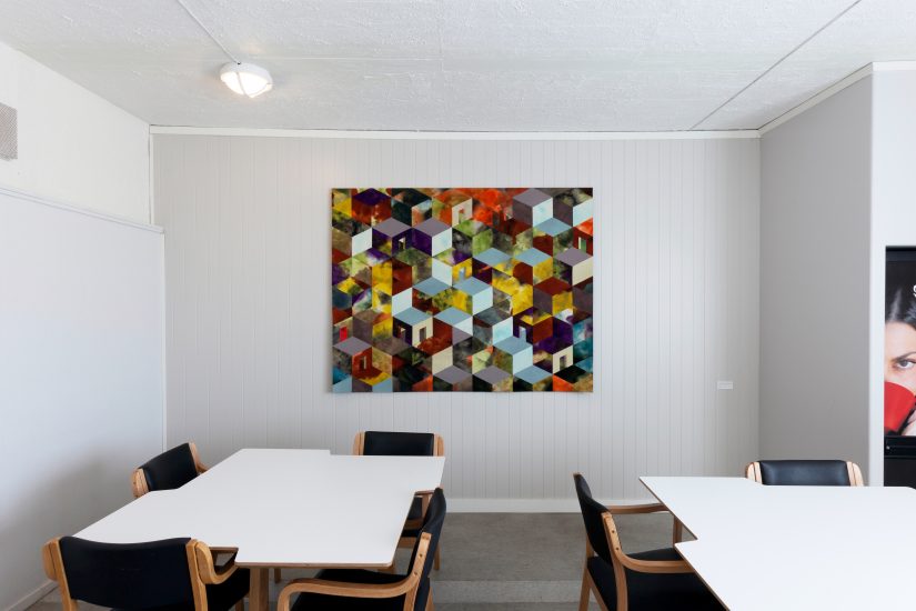 Vandring mellom rødt og grønt, Inger Johanne Rasmussen. Fotograf: Werner Zellien
