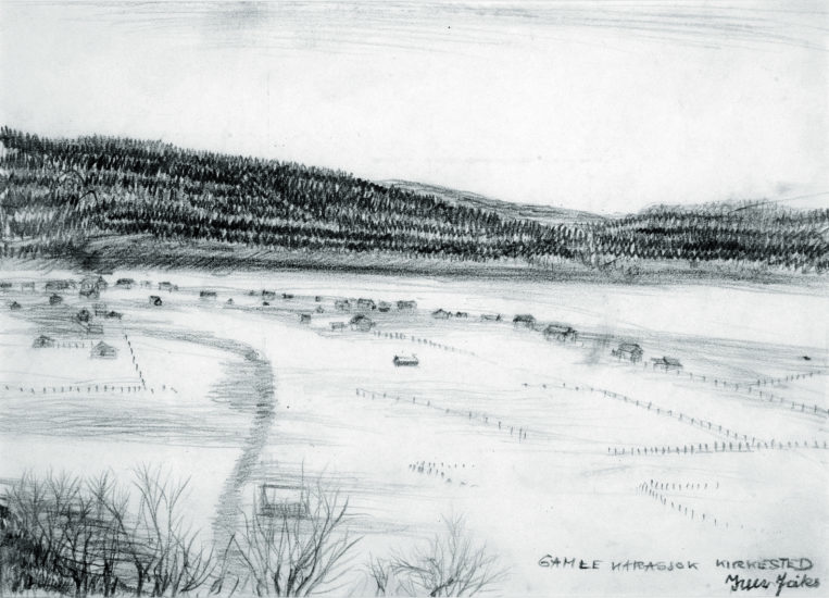<em>Gamle Karasjok kirkested</em>, Iver Jåks. Photographer: Bjørn-Kåre Iversen