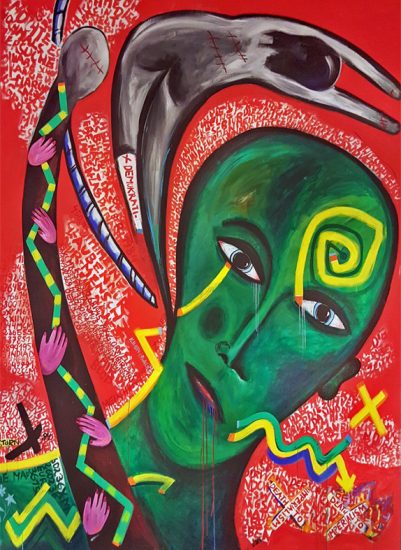 <em>(Demokrati - death to imperialism)</em>, Willibald Storn. Photographer: KORO/Cathrine Wang