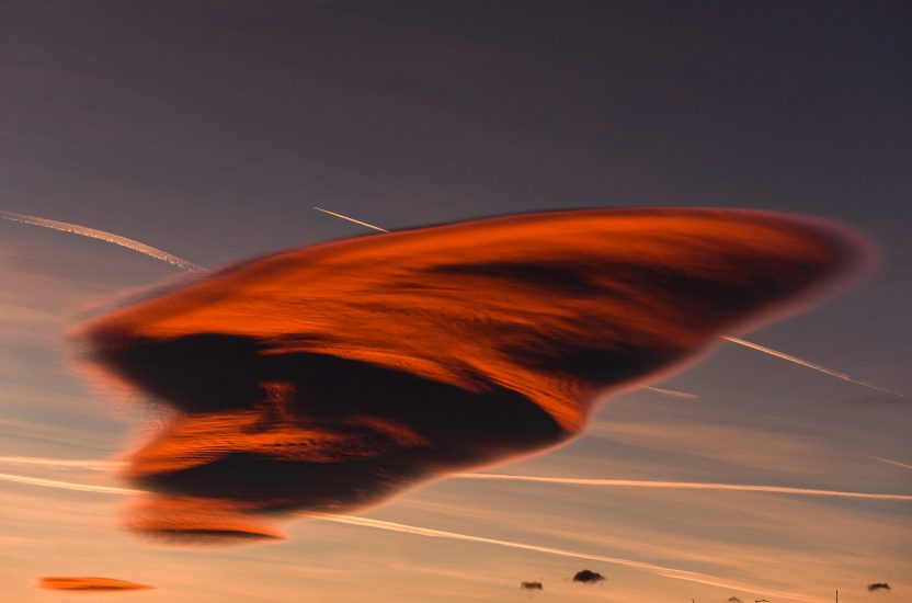 Lentikulær skyformasjon. Fotograf: AFP