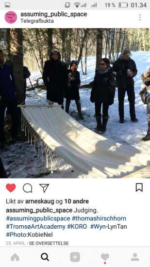 screenshot, Assuming Public Space, Thomas Hirschhorn. Fotograf: Thomas Hirschhorn 