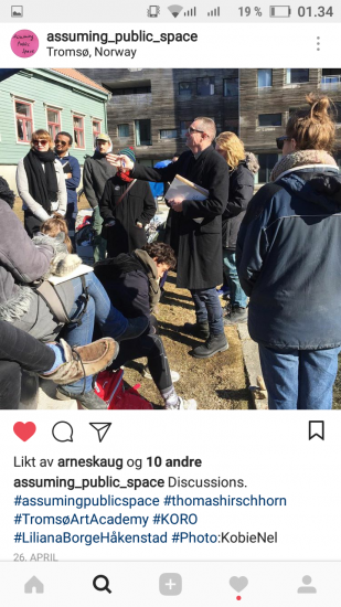 screenshot, Assuming Public Space, . Fotograf: Thomas Hirschhorn 