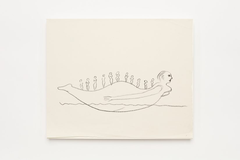 <em>Marit Benthe Norheim</em>, kull på papir, 2008-09. Photographer: Vegard Kleven