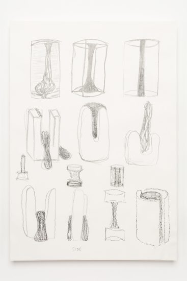 <em>Lewis & Taggart (Andrew Taggart, Chloe Lewis)</em>, blyant på papir, 2016. Photographer: Vegard Kleven