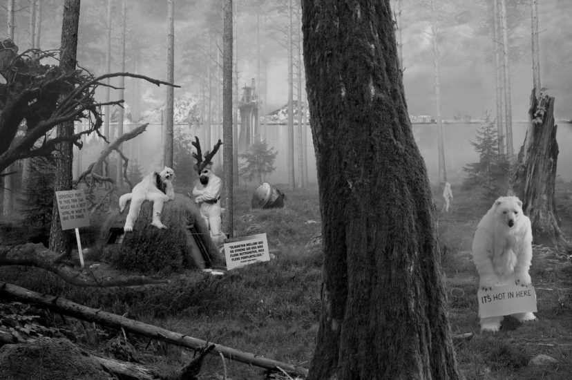 The Fable of the Wolf, the Polar Bear, the Reindeer and the Cosmonaut, Goskha Macuga. Fotograf: Jessica Harrington