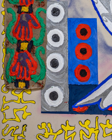 «Just Audio», detalj, Ida Ekblad. Fotograf: Vegard Kleven