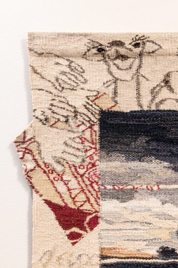 Dromedarene og tekstilkunsten, detalj, Else Marie Jakobsen. Fotograf: Niklas Hart