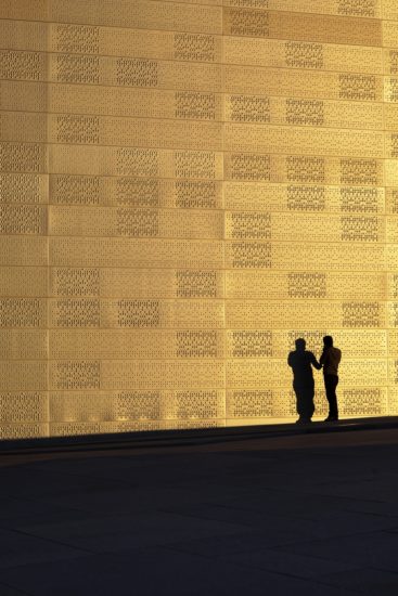 <em>Fasaden og scenetårnene</em>, Astrid Løvaas, Kirsten Marie Wagle. Photographer: Trond A. Isaksen