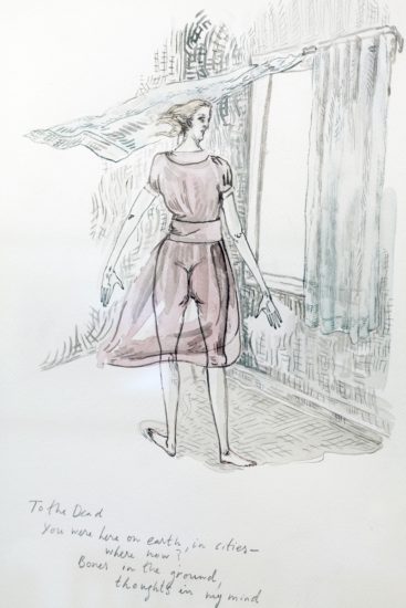 <em>To the dead. You where here on earth, in cities-where now? Bones in the ground, thoughts in my mind.</em>, Vanessa Baird. Photographer: Trond A. Isaksen