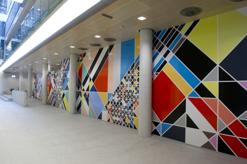 <em>Judicial Non-Tesselation</em>, Sarah Morris. Photographer: Thor Brødreskift