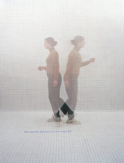 The opposite directions of one single girl, Else Marie Hagen. Fotograf: Else Marie Hagen