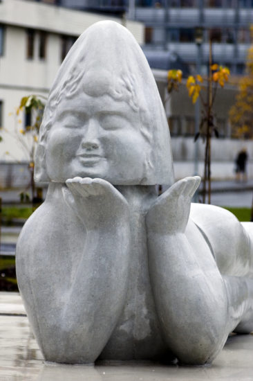 De syv musene og teatermaskottene, Bo Bisgaard, Inghild Karlsen. Fotograf: Ola Røe