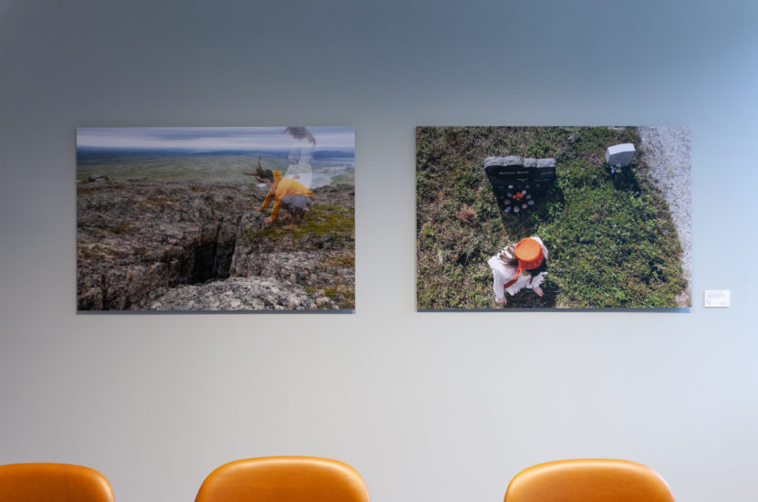 <em>Hjemsøker deg i dagslyset, Du tok med deg vårt språk</em>, Marte Lill Somby. Photographer: Monica Milch Gebhardt