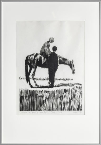 <em>En mann, en kvinne og hennes hest</em>, Niclas Gulbrandsen. Photographer: Øystein Thorvaldsen