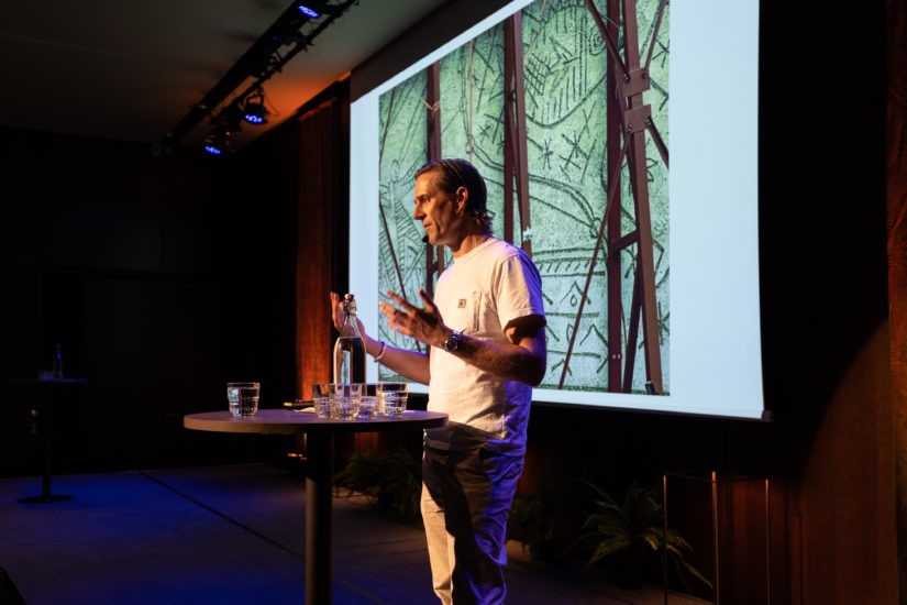 Presentasjon av idéskisser for nasjonalt minnested etter 22. juli i Regjeringskvartalet på seminar i Nasjonalmusset.. Fotograf: Niklas Hart